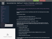 Tablet Screenshot of maximumimpactsolutions.co.uk